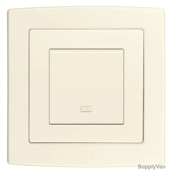 ABB DP Switch With Neon LED, AC176-82, Concept BS, 1 Gang, 250V, 32A, Ivory White