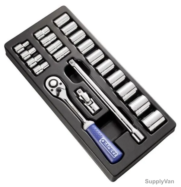 Expert Socket and Accessory Set, E194677, 21PCS
