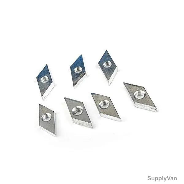 Extrusion Diamond Nut, 40 Series, Iron, M5, PK50