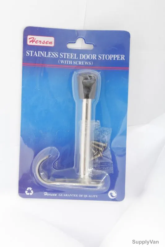 Hersen DIY Stainless Steel Door Stopper, SAF-45, Stainless Steel Material, Silver Colour