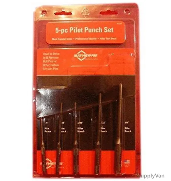 Mayhew Pilot Punch Kit, 62282, 5PCS