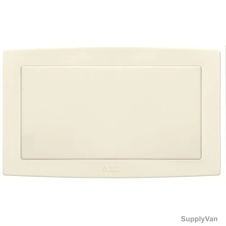 Abb Blank Wall Plate, AC505-82, Concept BS, Thermoplastic, IP20, 2 Gang, Ivory White