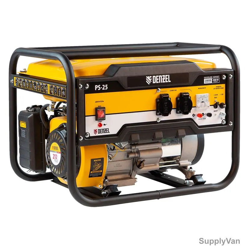 Denzel Gasoline Generator, PS-25, Manual Starter, 2500W, 15 Ltrs Tank Capacity — image 1