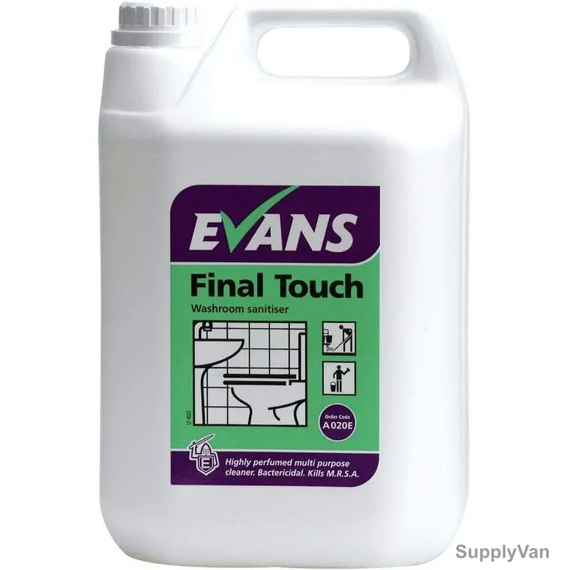 Evans Final Touch Washroom Sanitiser, 5 Ltrs, 2 Pcs/Pack
