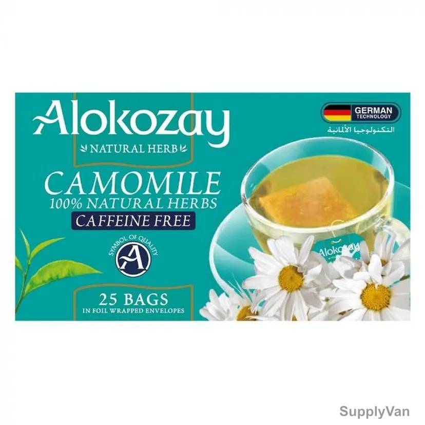 Alokozay Herbal Camomile Tea Bag, Caffeine Free, 25 Pcs/Pack — image 1
