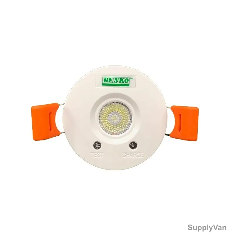Denko Mini Recessed Emergency Light With Narrow Beam, EmLED-1430NM, LED, 4W, 30 Degree, White