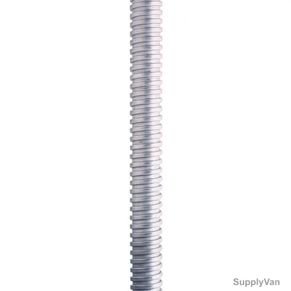 Adaptaflex Flexible Conduit, S25-25M, Galvanized Steel, 25 Mtrs, Silver