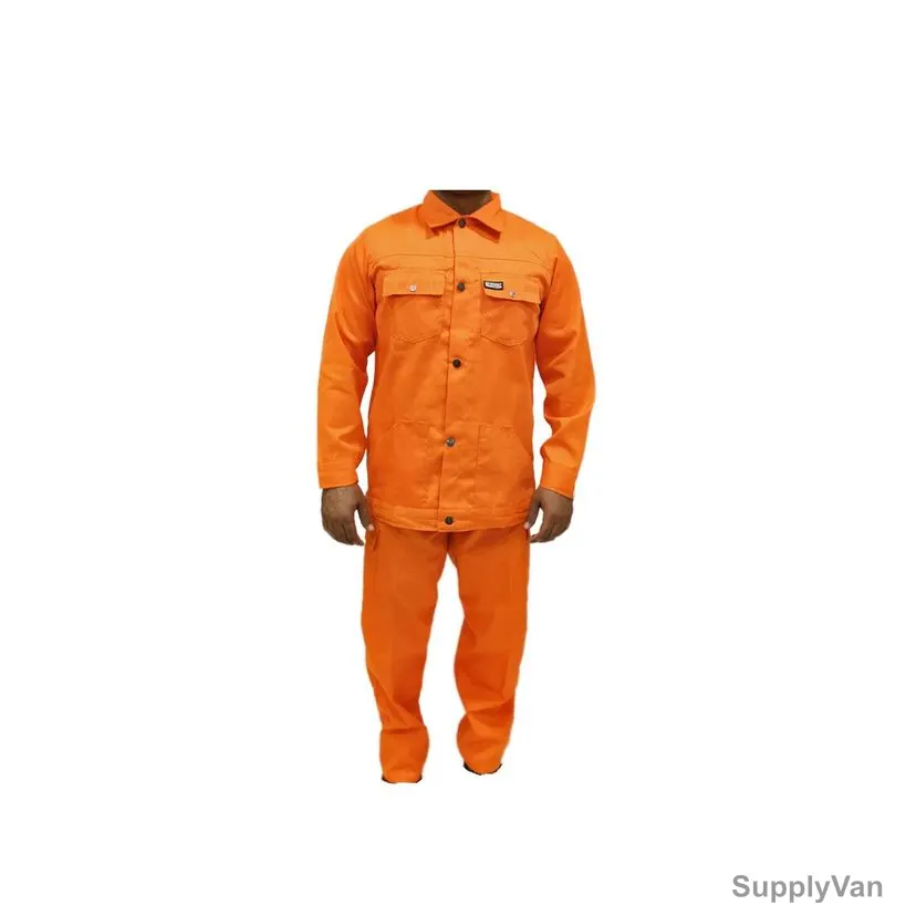 Armour Production Twill Cotton Pant and Shirt, Size XL, Orange — image 1