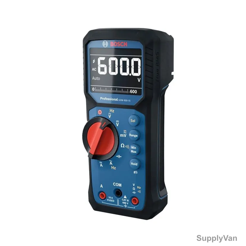 Bosch Professional Digital Multimeter, GDM-600-15, IP65, 600VAC/DC, 10A — image 1