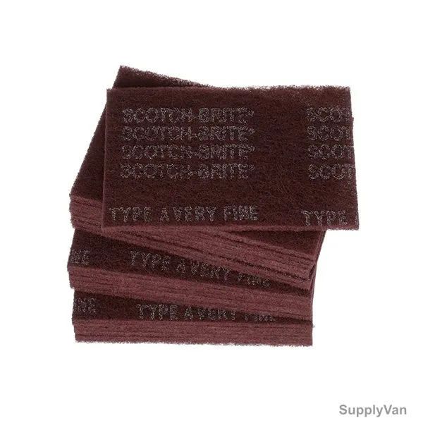 3M Scotch-Brite General Purpose Hand Pad, SB7447, 9x6Inch, Maroon