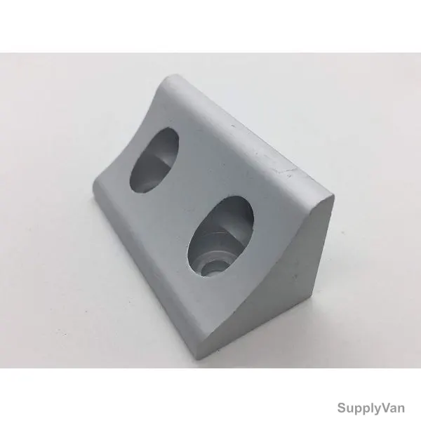 Extrusion L-Corner Bracket, 30 Series, 4 Hole, Aluminium, 56 x 28MM