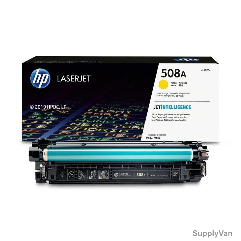 HP Original LaserJet Toner Cartridge, CF362A, 508A, Yellow — image 1