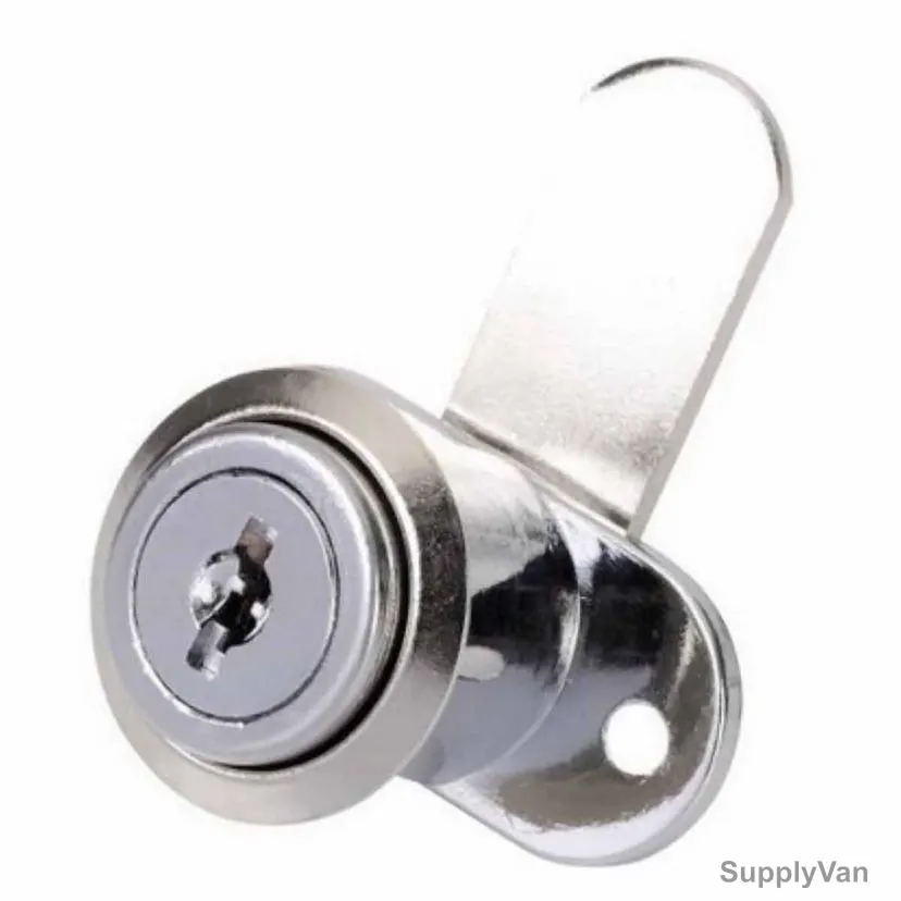 Dorfit Cylinder Cam Lock, DT8300, Zinc Alloy, 19 x 20MM, Nickel Plated Finish — image 1