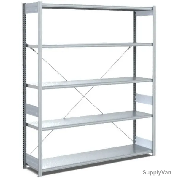 Bito Boltless Shelving With 5 Shelves, 10-17035, 2000 x 400MM, Galvanised — image 1