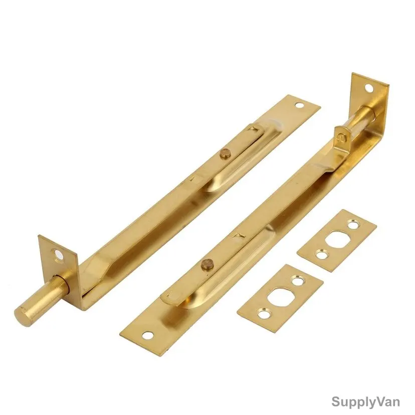 Door Flush Bolt, 1MM x 3 Inch, Steel, Gold