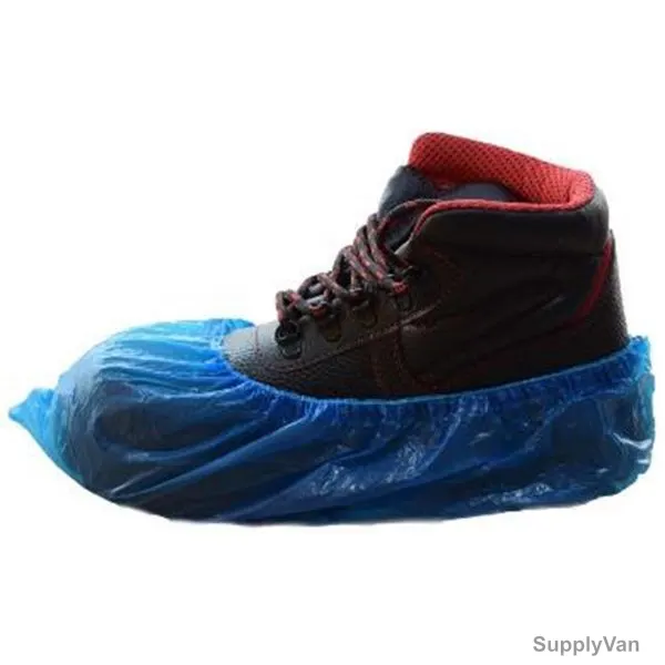 Empiral Water Resistant Shoe Cover, E107512821, Polyethylene, 15 x 41CM, Blue, 100 Pcs/Pack