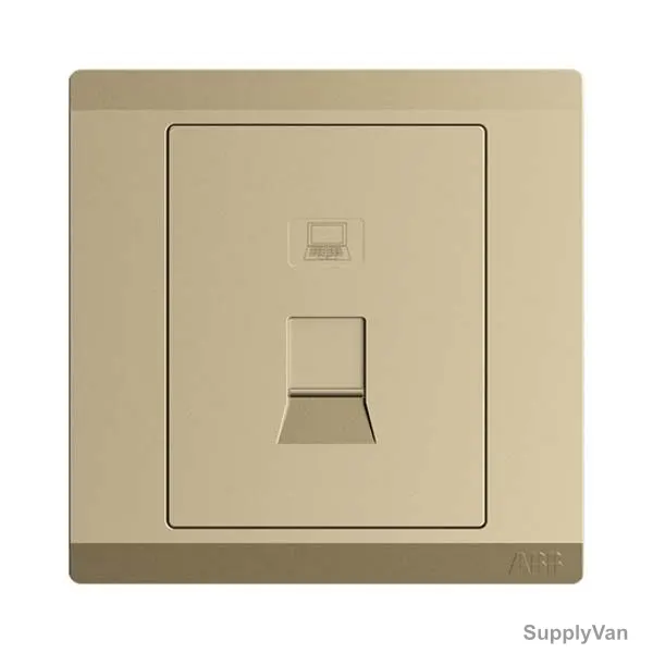 Abb Data Socket Outlet, BL333-PG, lnora, 1 Gang, RJ45, Cat 6, Royal Gold — image 1