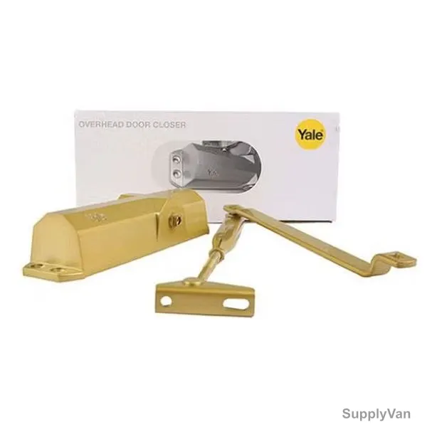 Yale Door Closer Stopper, 2122-GB, Gold