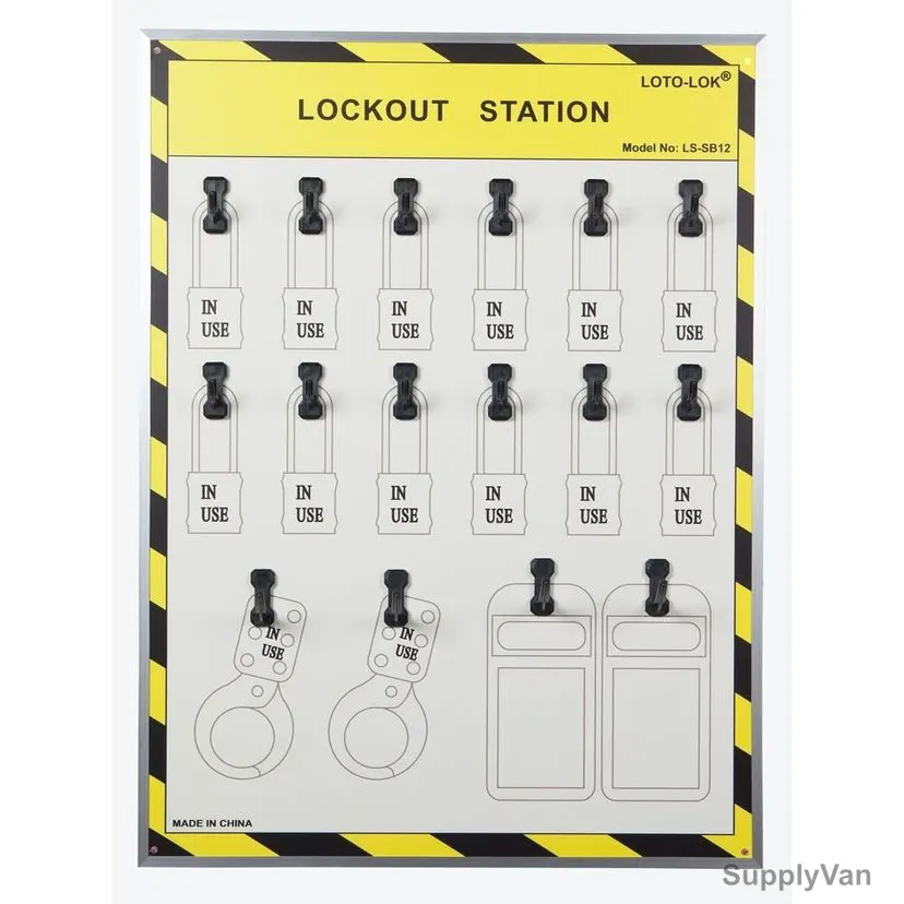 Loto-Lok Shadow Board, LS-SB12, Aluminium, 460 x 615MM