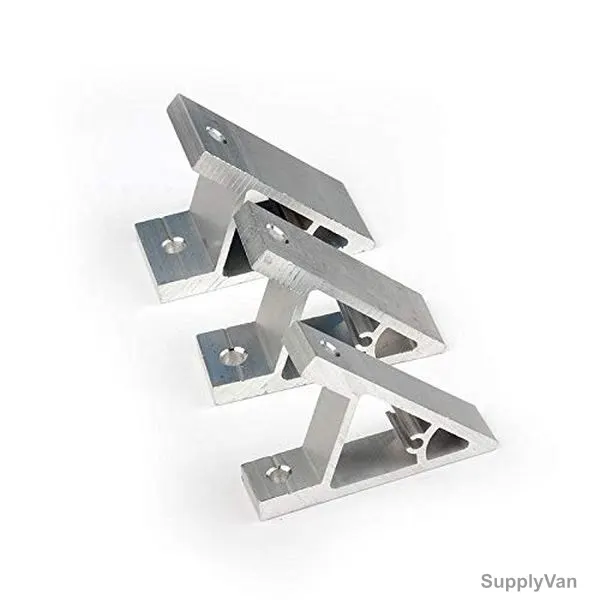 Extrusion 45 Degree Corner Bracket, 60 Series, 2 Hole, Aluminium
