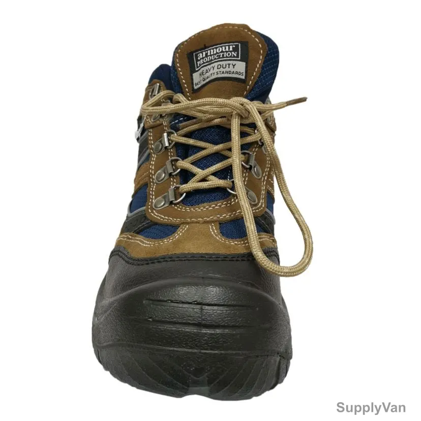 Armour Production Safety Shoes, LY-22, Leather, Size40, Brown — image 1