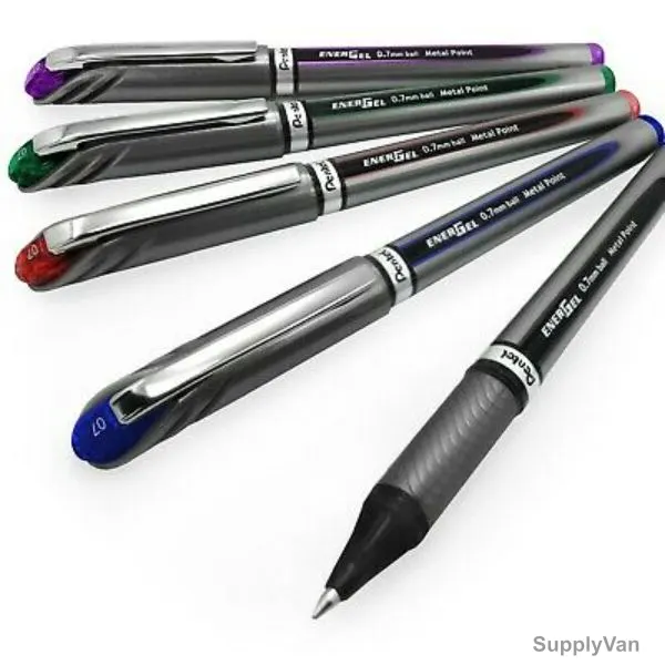 Pentel Energel Roller Gel Roller Pen Set, PE-BL27-10, 0.7MM Tip, Assorted Colors, 10 Pcs/Set