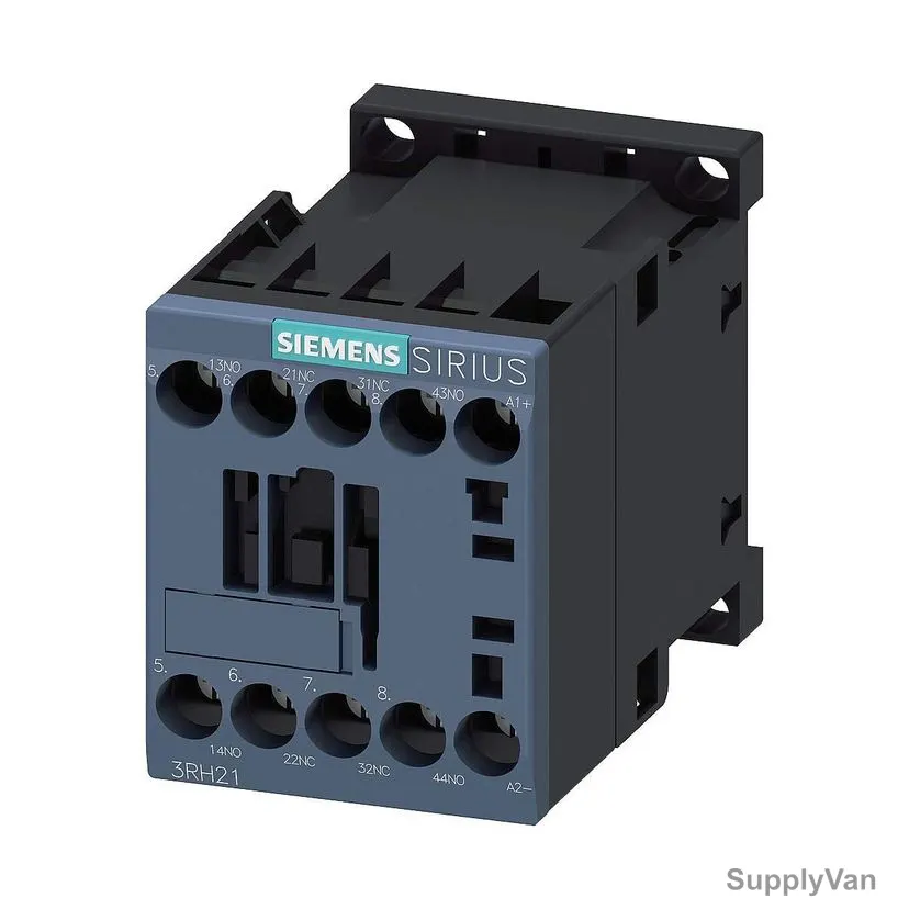 Siemens Contactor Relay, 3RH21221BB40, Sirius, 4P, S00, 24VDC, 2NO + 2NC, 10A — image 1