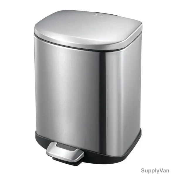 Eko Step Bin, ALEK9366MT-6L, 6 Litre, Metal Grey