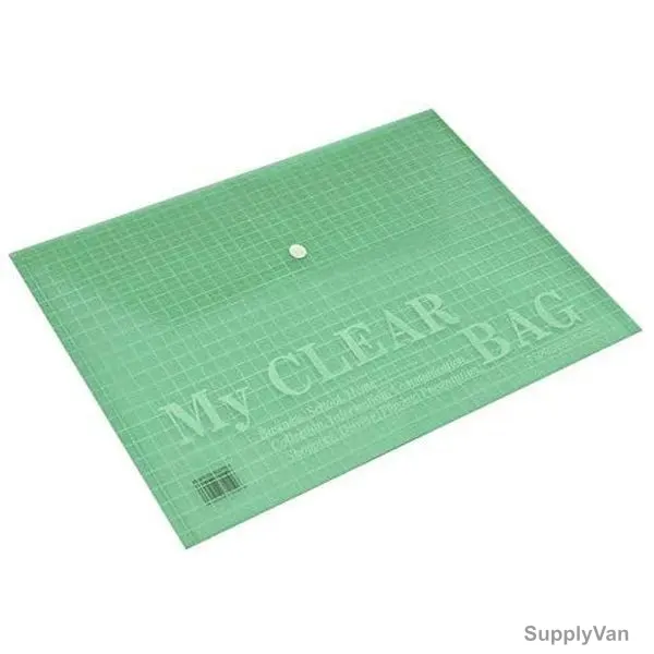 Fis My Clear Bag, A4, Green
