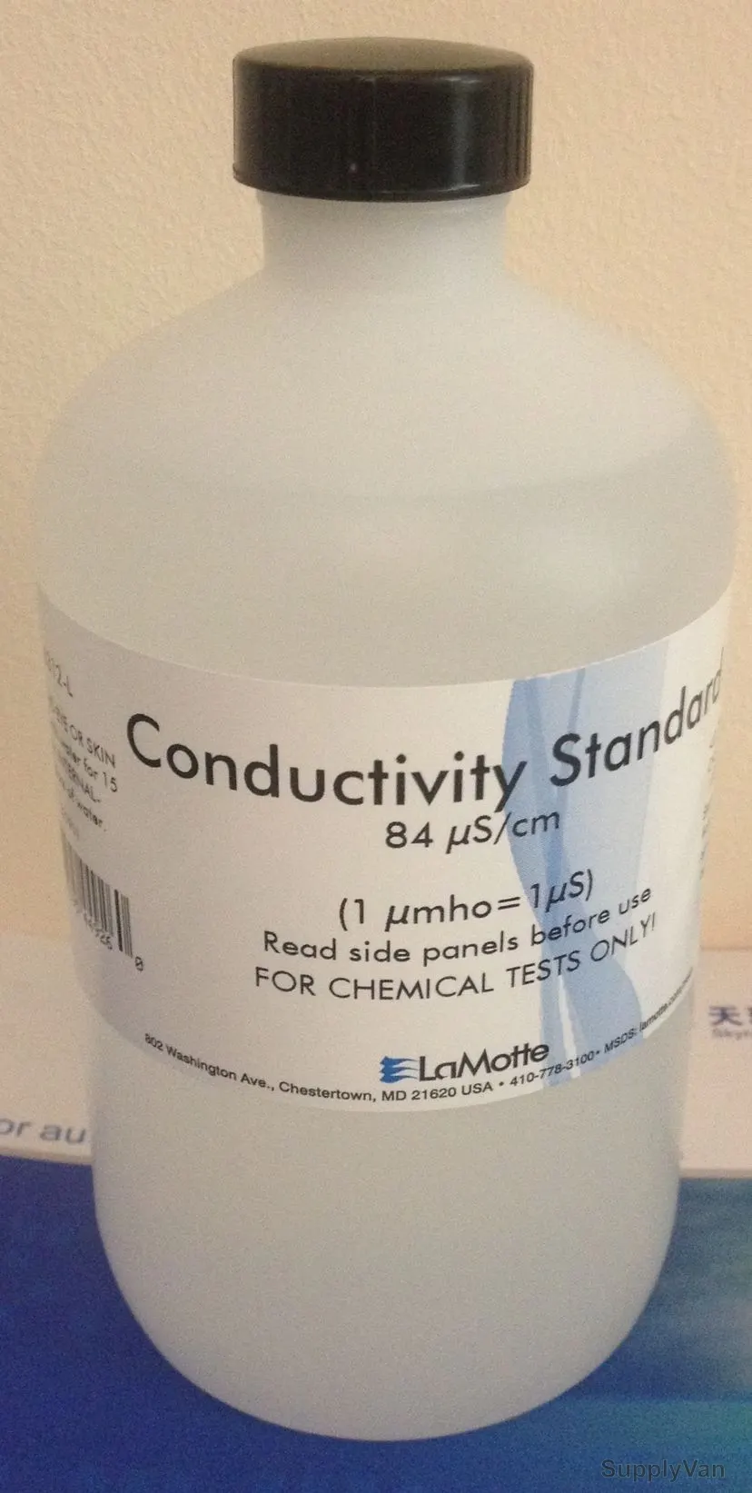 Lamotte Conductivity TDS Solution, 6312-L, 84 mS/cm, 7 pH, 500ML, Clear