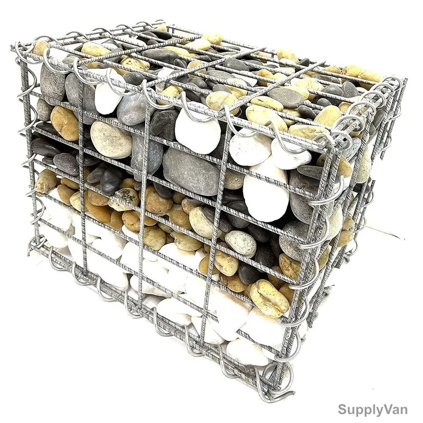 Admax Gabion Basket, Galvanized Steel, 400MM Length x 300MM Width, 5MM Wire Dia — image 1