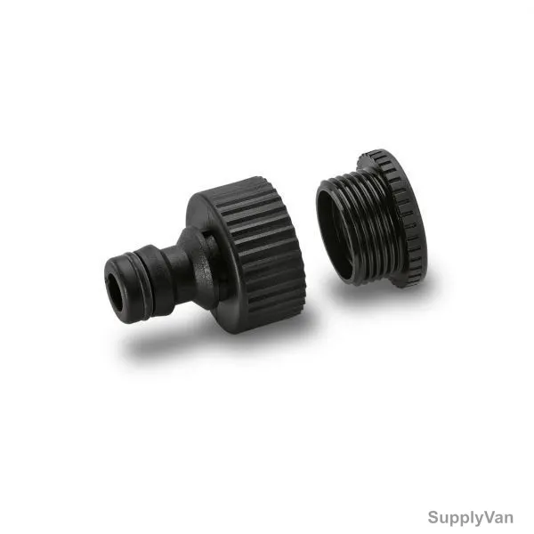 Karcher Tap Connector, 2-645-006-0, w/ Reducer, Black
