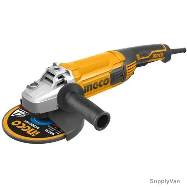 Ingco Angle Grinder, AG220018, 2200W, 230MM Disc Dia, 6600 RPM