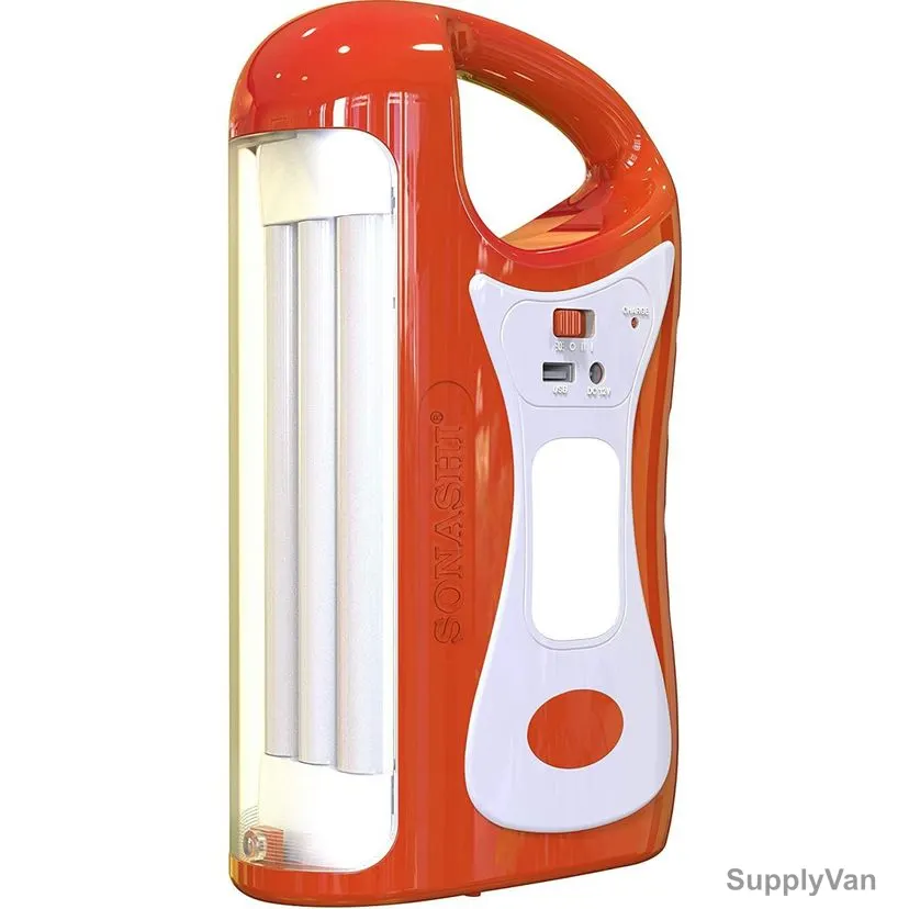 Sonashi Rechargeable Emergency Lantern, SEL-721, 4.5Ah, Red