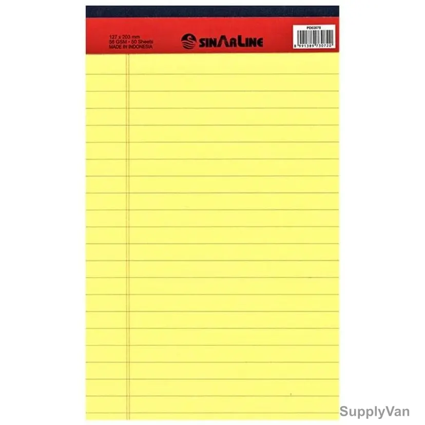 Sinarline Writing Pad, PD02075, 56 Gsm, 40 Sheets