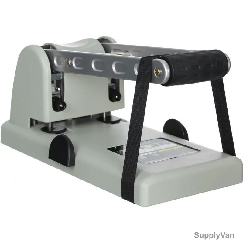 Deli Heavy-Duty Paper Punch, E0130, 100 Sheets, Light Grey