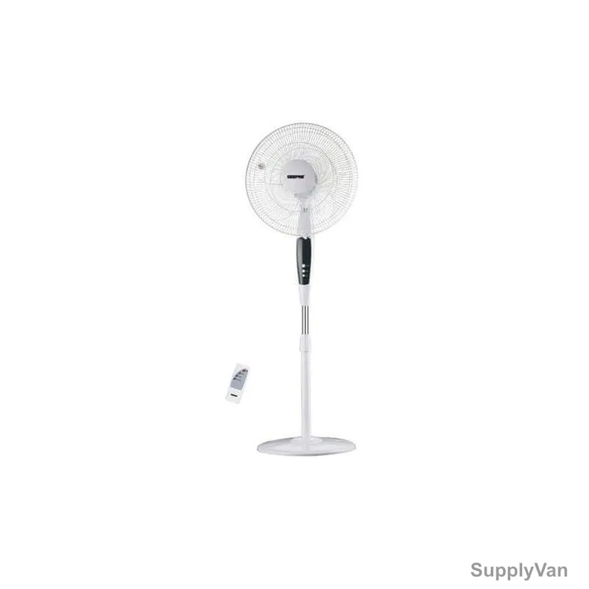 Geepas Stand Fan With Remote Control, GF21112, 60W, 16 Inch, White