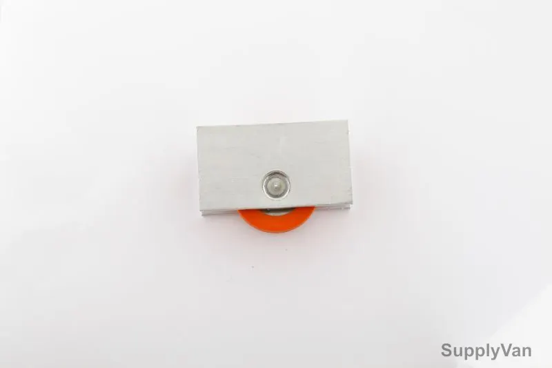 Sliding Wheel Orange Nylon Roller, SAF-53, Silver Colour