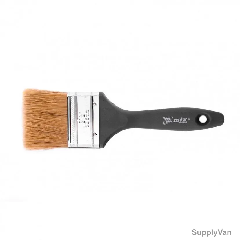 Mtx Flat Paint Brush With Plastic Handle, 830649, Natural Bristle, 63MM — image 1