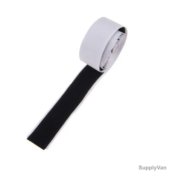 Double Sided Velcro Adhesive Tape, 50MM x 20 Mtrs, Nylon, Black