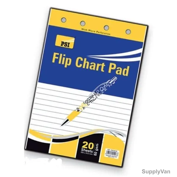 PSI Flip Chart Pad, PSFC20-80, 80 Gsm, 20 Sheets, 585 x 810MM — image 1