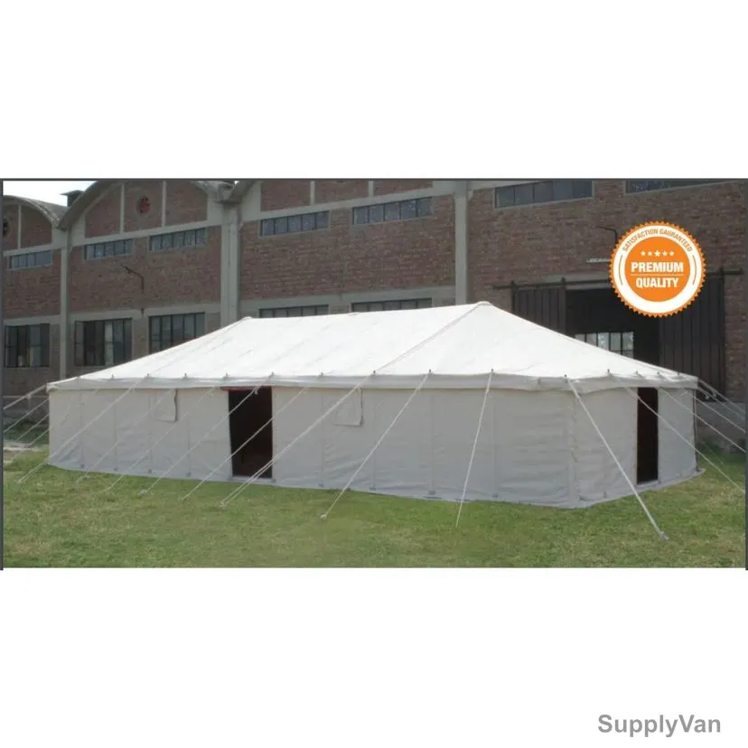 Special Arabic Deluxe Tent, AMT-129, Iron Stick, 6 x 12 Yard, White