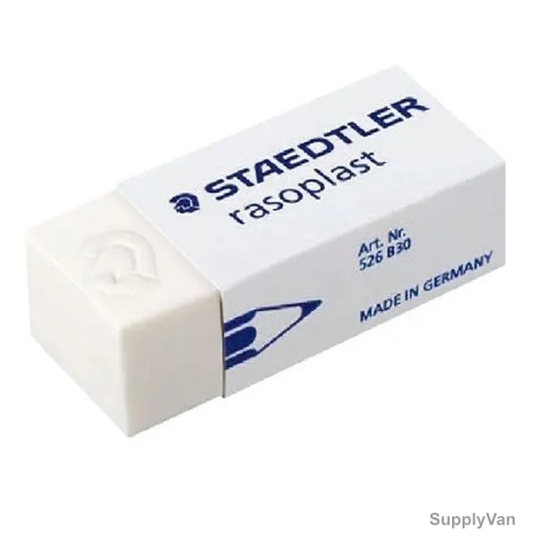 Staedler Rasoplast Eraser, STA-526B30, M, White, 10 Pcs/Pack