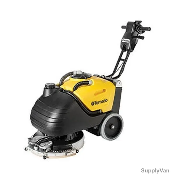 Tornado Compact Cordless Floor Scrubber, BD-17/6, 24V, 190 RPM, 17 Inch Cleaning Path Width — image 1