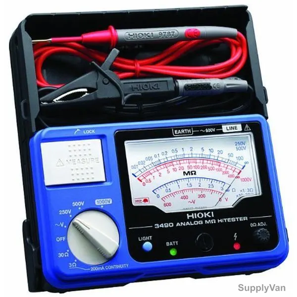 Hioki Analog Insulation Tester, 3490, 660V