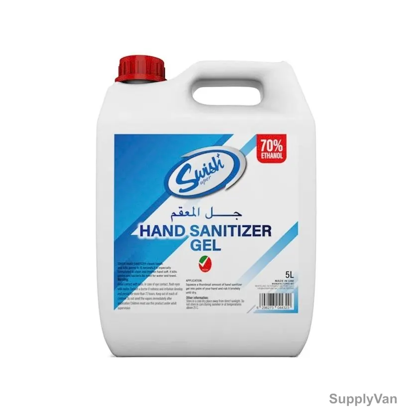 Swish Hand Sanitizer Gel, 5 Ltrs