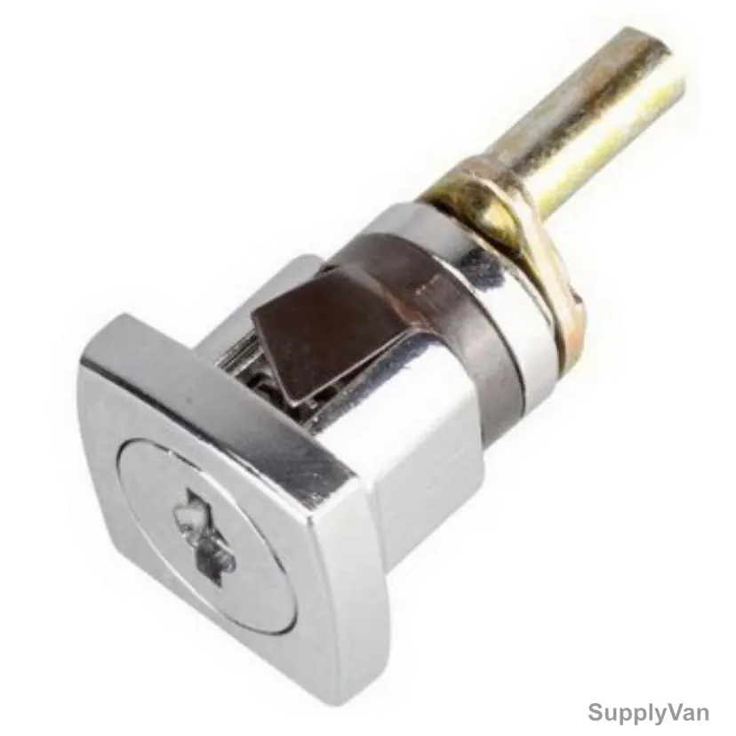 Dorfit Drawer Lock, DT202, Zinc Alloy, 19 x 20MM, Nickel Plated Finish — image 1