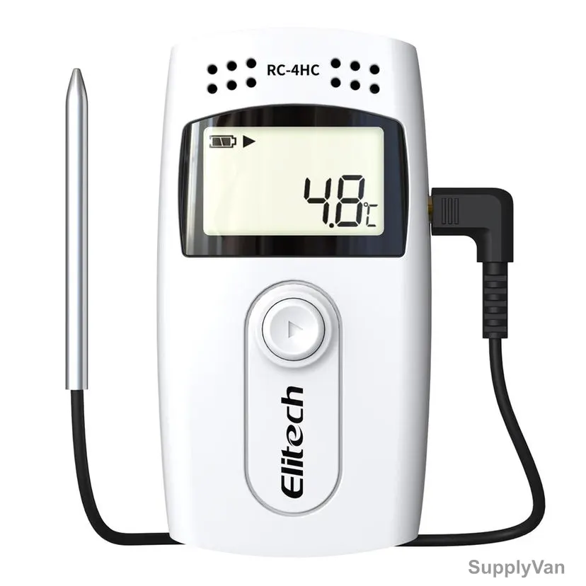 Elitech USB Temperature and Humidity Data Logger, RC-4HC, LCD, 16000 Readings, -30 to 60 Deg.C — image 1