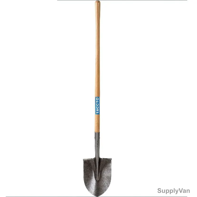 Taccto Light Duty Shovel With Soft Grip, Black