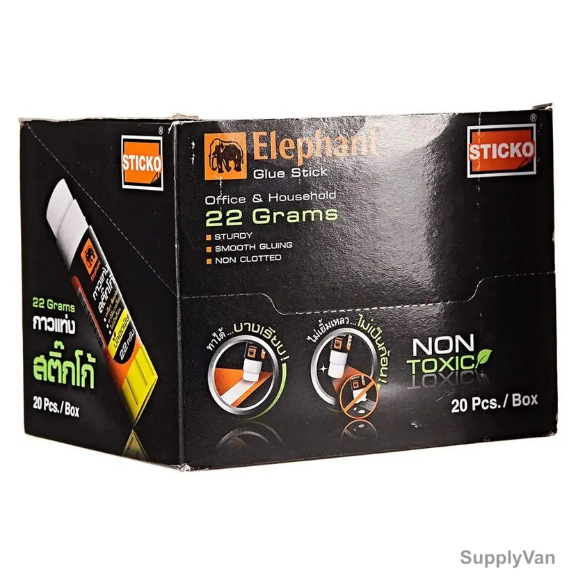 Elephant Glue Stick, 22GM, 20 Pcs/Box
